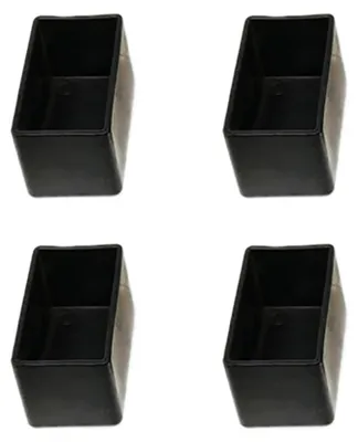 Produktbild von Stoelpootdoppen rechteckig, Antirutsch, 8 Stück, 30 x 30 mm, für Möbelbodenschutz
