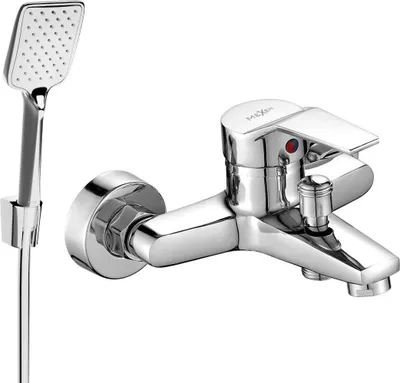 Produktbild von Mexen Caro R62 Wannenbatterie mit Brausegarnitur, Chrom - 74663R62-00