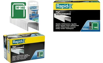 Produktbild von Rapid 11908111, Klammerpack, 8 mm, 5000 Heftklammern, R14, R34, R44, R64, ALU740, ALU840, ALU940, R11, R311, E-tac, ESN114, R214, PS111, 110 mm, 46 mm