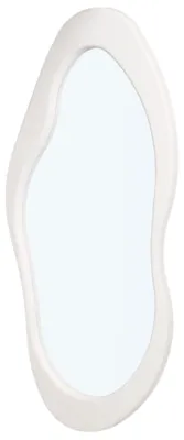 Produktbild von GIFTDECOR Dekospiegel Wandspiegel Spiegel weiß 120 x 50 cm unregelmäßige Form modern Deko