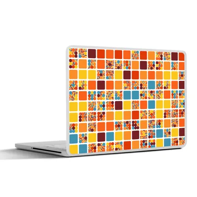 Produktbild von MuchoWow® Laptop Aufkleber Sticker Cover Muster - siebziger Jahre - Stadt 40x30 cm - Laptop Dekoration - Selbstklebend