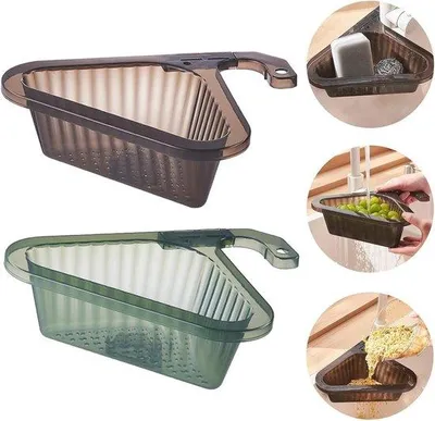 Productafbeelding van Driehoekige afvoerklemmen voor het tuitoilet, set van 2 stuks, metaal, zwart, 10 cm