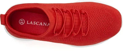 Produktbild von LASCANA Sneaker Slipper, Halbschuh, Turnschuhe, Slip-On-Sneaker, bequem, rot Größe 42