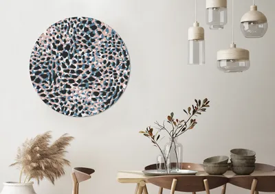 Produktbild von MuchoWow® - Mauerkreis - Wandbilder - Runde Bild - Bild aus Aluminium - Schlafzimmer - Wohnzimmerdekoration - Wand Dekoration