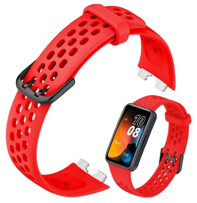 Zdjęcie produktu dla Pasek ChronSmarta do smartband'a Huawei Band 8 / 9 / 10 (Czerwony)