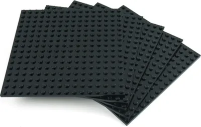 Produktbild von LEGO® 16x16 Platten Bauplatten Schwarz Beidseitig bebaubar - 91405 NEU! Menge 3x