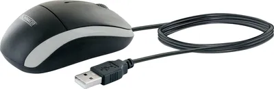 Produktbild von Optische USB Maus 1000 dpi, 3 Tasten, kompakt, beidhändig, 1,35 m Kabel