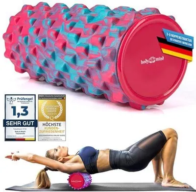 Productafbeelding van Massagerol Foam Roller - Fascia Roller 33 x 14,5 cm