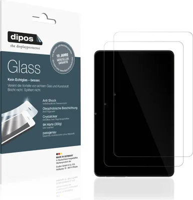Produktbild von 2x Schutzfolie für Teclast T40s - Anti-Shock 9H Folie dipos Glass Kunststoffglas