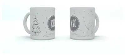 Produktbild von Karlsruher SC Glühwein Tasse 0,3l – Offizielles KSC Lizenzprodukt für Fans