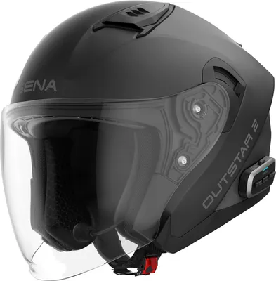 Produktbild von Sena Outstar 2 Jethelm, matt schwarz, L (59/60)