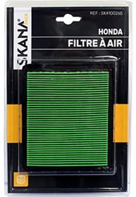 Image de Filtre à air adaptable pour moteurs Honda. Longueur : 131 mm, largeur : 114 mm, hauteur : 23 mm. Pour les modèles GC135, GCV135, GC160.