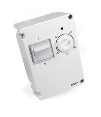 Produktbild von DEVI Thermostat Devireg 610 -10/+50 Grad a.P (IP 44) 140F1080