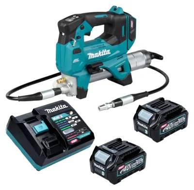 Produktbild von Makita GP 001 GD201 Akku Fettpresse 40 V max. 690 bar Brushless + 2x Akku 2,5 Ah + Ladegerät