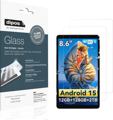 Image de 2x Protection ecrán pour Blackview Link2 8 Zoll Verre souple Film Protecteur 9H dipos