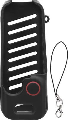 Immagine prodotto di Cover protettiva per Pocket 3, TPU, antiurto, antiscivolo, per action camera portatile, con cinturino da polso, nero
