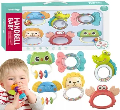Produktbild von BNTrade Sensorische Rassel und Beißring für Babys