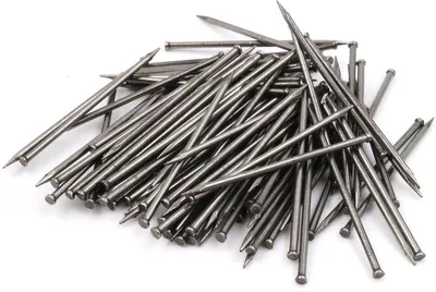 100x Stahlstifte für Sockelleisten 1,5x40 mm Flacher Kopf