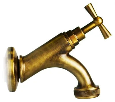 Immagine prodotto di Rubinetto per Fontane in Ottone Brunito con Rosone