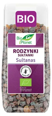 RODZYNKI SUŁTANKI BEZGLUTENOWE BIO 200 g - BIO PLANET