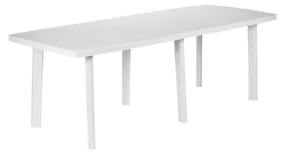 Immagine prodotto di tavolo allungabile rettangolare 'trio' cm 216x90x72h - col. bianco