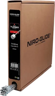 Produktbild von Niro-Glide Schaltinnenzug-Edelstahl 2200 mm lg.,1,1 mm Ø, Box a 50 St.