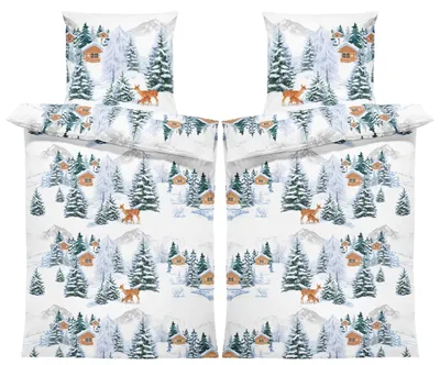 Produktbild von Winter Biber Bettwäsche Baumwolle Flanell Kuschelig Flauschig Warme Weiche