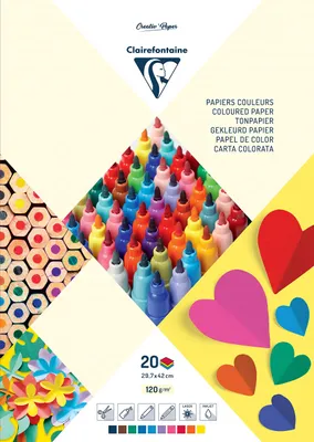 Produktbild von Clairefontaine 97148C, Kunstpapier, 120 g/m², 20 Blätter