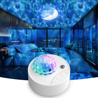 Produktbild von LED Sternenhimmel Projektor, Projektor Nachtlicht für Kinder Baby Erwachsene mit 13 Farben und Mondlichtmodus, Ideal für Party, Schlafzimmerdekoration