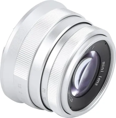 Immagine prodotto di NEWYI 35 mm F1.6 Mark II vetro ottico, ampia apertura, messa a fuoco fissa, paesaggio manuale, obiettivo umanistico (attacco M4/3 argento)