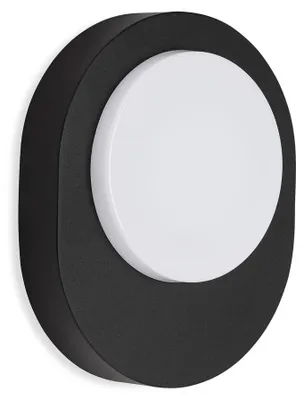Image de Telefunken LED Applique murale d'extérieur, 20 cm, 8 W, noir, Briloner Leuchten