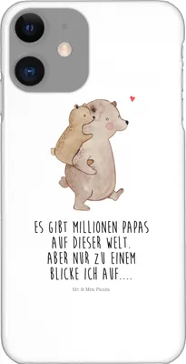 Produktbild von Mr. & Mrs. Panda Iphone 11 Handyhülle Papa Bär - Weiß - Geschenk, Handy Schutzhülle, Geburtstag, XR, Smartphone Hülle, Vatertag, Cover, Bruder