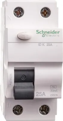 Image de Disjoncteur différentiel IDK-25-2-30-AC 25A 2- P+E 30mA Type AC Schneider A9Z05225