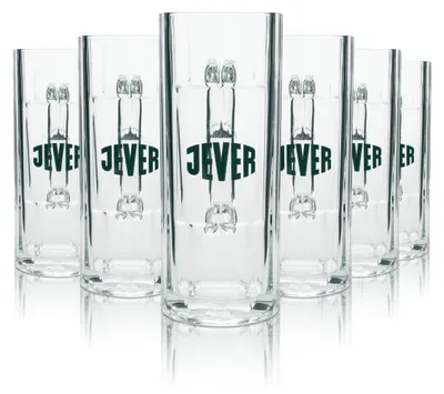 Produktbild von 6x Jever Bier Glas Krug Wallenstein 500ml rastal