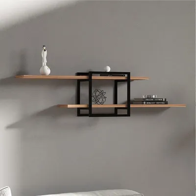Immagine prodotto di Tuili - Mensola, 120x18x30h cm Marrone Rovere, 2 Ripiani