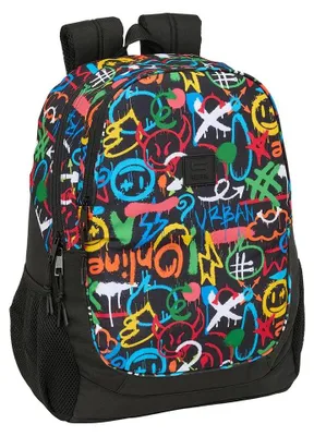 Produktbild von Safta Graffiti Colors 22.5l 32x44x16 Cm Rucksack Schwarz  Kinder Schwarz One Size