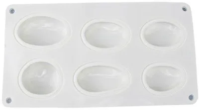 Produktbild von Silikonformen für Großsteinarbeiten, 14,5 x 26,3 cm, in 3/6 verschiedenen Steinformen erhältlich, mit 6 Löchern für verschiedene Betonmischungen.