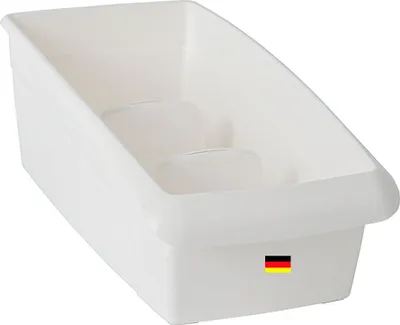 Produktbild von Novaliv Kosmetik Organizer groß Schubladen Organizer Badezimmer - 25 x 16 cm WEISS Make-up Pinselhalter – Aufbewahrung für Schminkpinsel Eyeliner Lippenstift Lipgloss Kosmetikpinsel Behälter