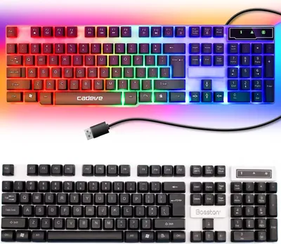Zdjęcie produktu dla Klawiatura Gamingowa Led Podświetlana Dla Graczy Membranowa Usb Numlock