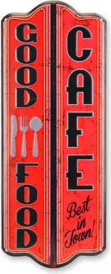 Produktbild von Blechschild Café gutes Essen Replikat Retro Design Dekoration