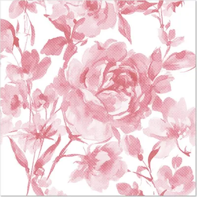Produktbild von Servietten "ROYAL Collection" 1/4-Falz 40 cm x 40 cm bordeaux "Rose"