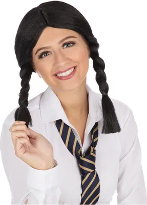 Produktbild von Black Schoolgirl Wig Size One Size