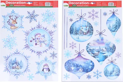 Produktbild von Fensterdekoration 41 x 29 cm MIX WEIHNACHTEN