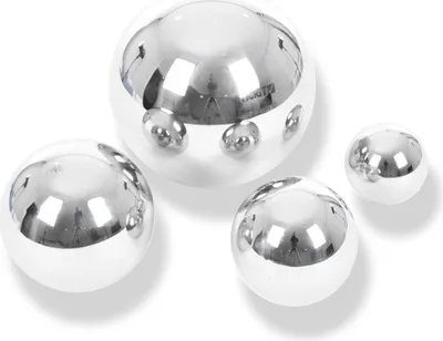 Immagine prodotto di EDUPLAY 110306 Palline sensoriali Ø 6, Ø 8, Ø 10, Ø 15 cm, argento, 4 pezzi (1 set)