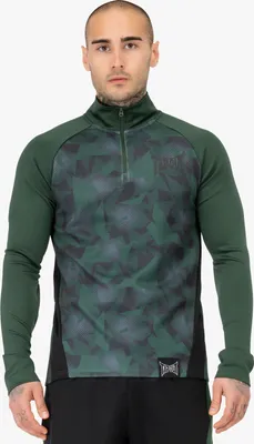 Produktbild von Herren langärmeliges Funktionsshirt normale Passform TRAINING MIDLAYER Green/Black L Tapout