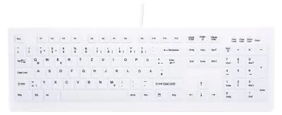 Produktbild von Contour Design Active Key Contour ClassicClean Silikon Tastaturabdeckung Full-Size Weiß DE C8100, Volle Größe (100%), Kabellos, RF Wireless, Scherenschalter, Weiß