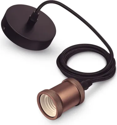 Obrázok produktu pre Philips 8718699624057, Flexibilné uchytenie, Čierna, Bronzová, Bronzová, Vnútorný, 1 žiaroviek, E27