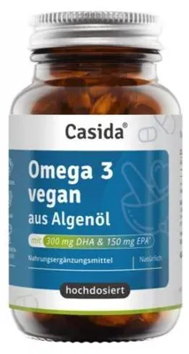 Produktbild von Omega-3 Vegan Algenöl hochdosiert Epa Dha Kapseln 60 St