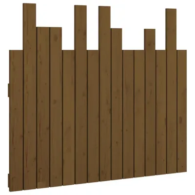 Produktbild von Wand-Kopfteil Honigbraun 95,5x3x80 cm Massivholz Kiefer