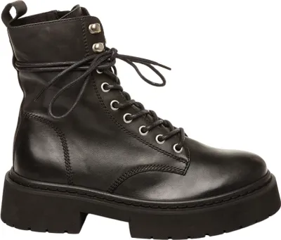 Produktbild von Steve Madden Gusto Schwarzes Leder - Damenstiefel - SM11003330-03001-017